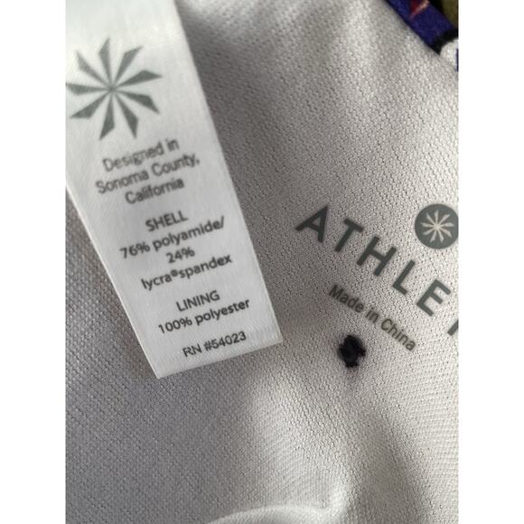 Athleta Swim S/M Bikini Swimsuit Aqualuxe Multicolor Print Swimwear - Picture 12 of 12